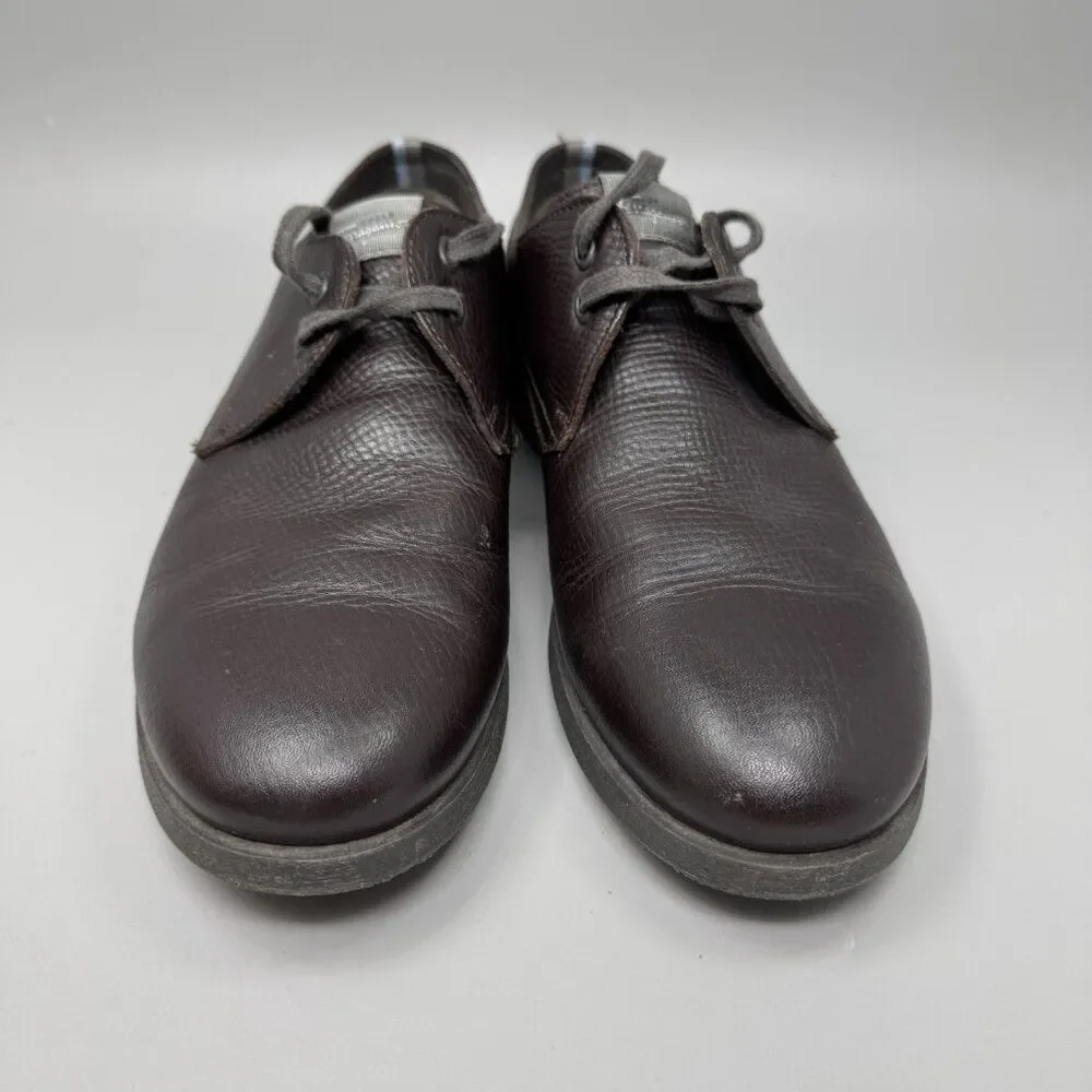 Salvadore Ferragamo World Mens Soft Soled Leather Shoes Size 8